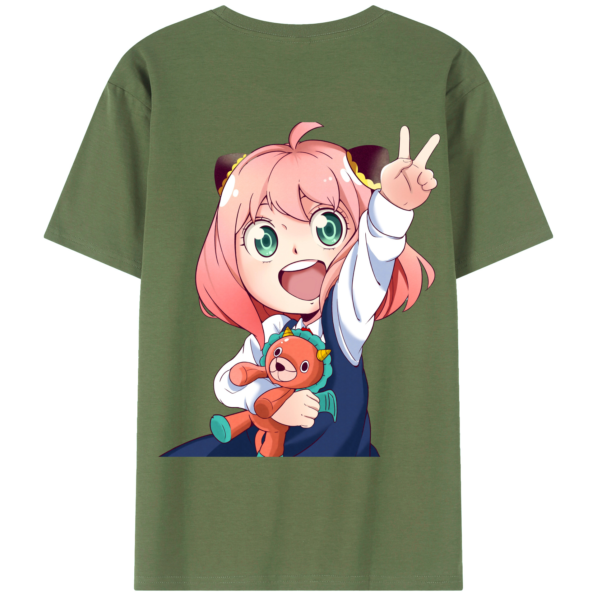 （画像用） SPY×FAMILY间谍家家酒 綿100％ メンズ半袖Tシャツ（バックプリント） 通気性